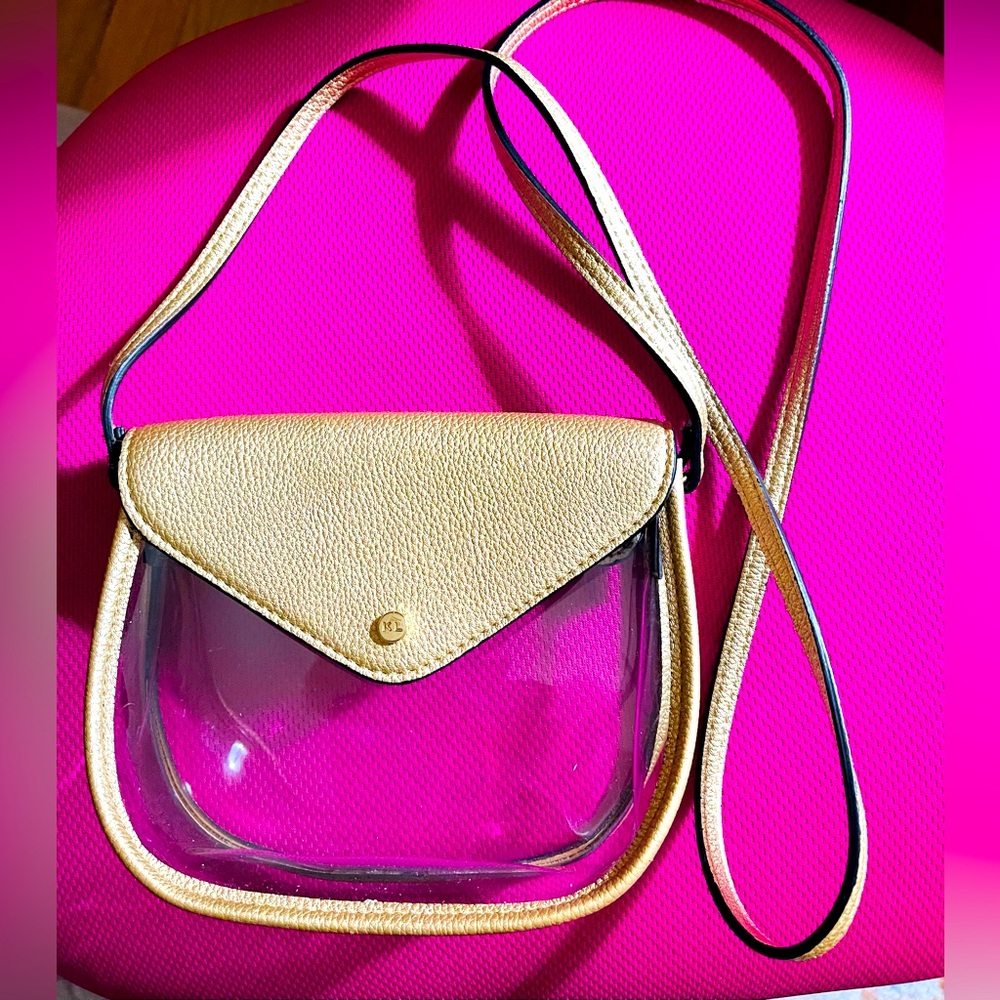 KL clear cross body bag
